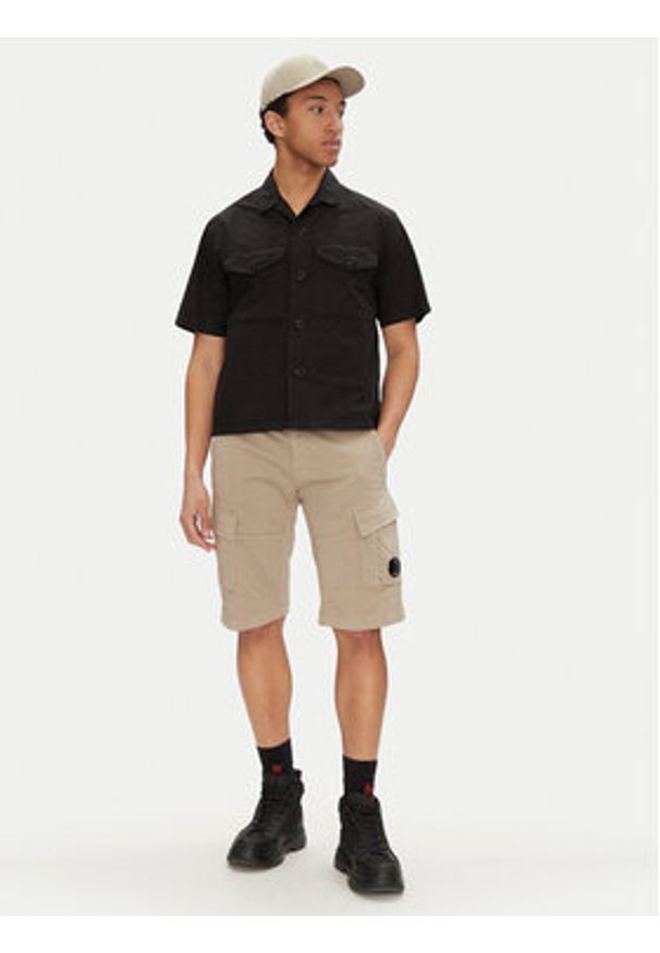 C.P. Company Koszula 18CMSH236A005328G Czarny Relaxed Fit. Kolor: czarny. Materiał: bawełna