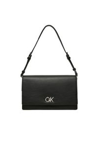 Calvin Klein Torebka Ck Elongated Shoulder Bag K60K612807 Czarny. Kolor: czarny. Materiał: skórzane #1