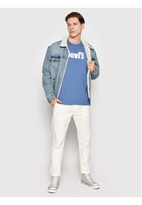 Levi's® Kurtka jeansowa Type 3 Sherpa 16365-0070 Niebieski Regular Fit. Kolor: niebieski. Materiał: jeans, bawełna #2