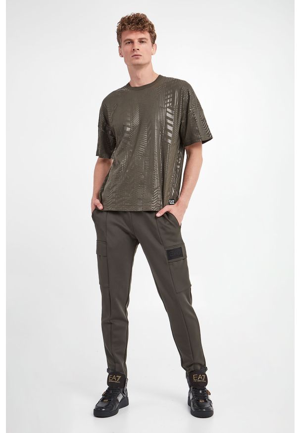EA7 Emporio Armani - T-shirt logowany EA7 EMPORIO ARMANI