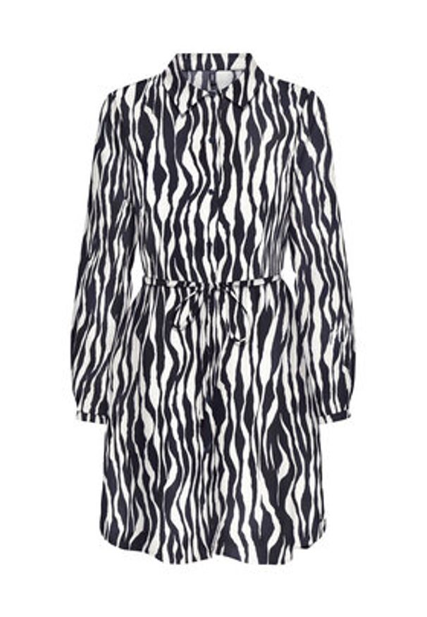 only - ONLY Sukienka koszulowa Nova 15241890 Czarny Regular Fit. Kolor: czarny. Materiał: wiskoza. Typ sukienki: koszulowe