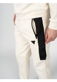 Guess Spodnie "Remy" | X3GQ04K9PM0 | Mężczyzna | Beżowy. Kolor: beżowy. Materiał: bawełna, poliester. Wzór: aplikacja. Styl: elegancki