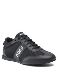 BOSS - Boss Sneakersy Rushman Low 50470180 10199225 01 Czarny. Kolor: czarny. Materiał: materiał #8