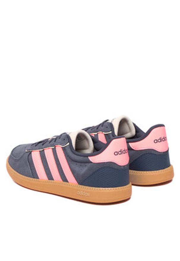 Adidas - adidas Sneakersy Breaknet Sleek IH5467 Granatowy. Kolor: niebieski. Materiał: skóra, zamsz