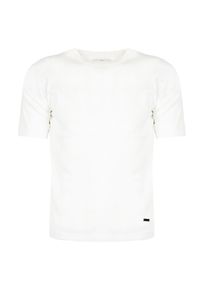 Takeshy Kurosawa T-shirt "Over Filo" | 82966 | Over Filo | Mężczyzna | Biały. Kolor: biały. Materiał: bawełna. Długość rękawa: krótki rękaw. Wzór: aplikacja