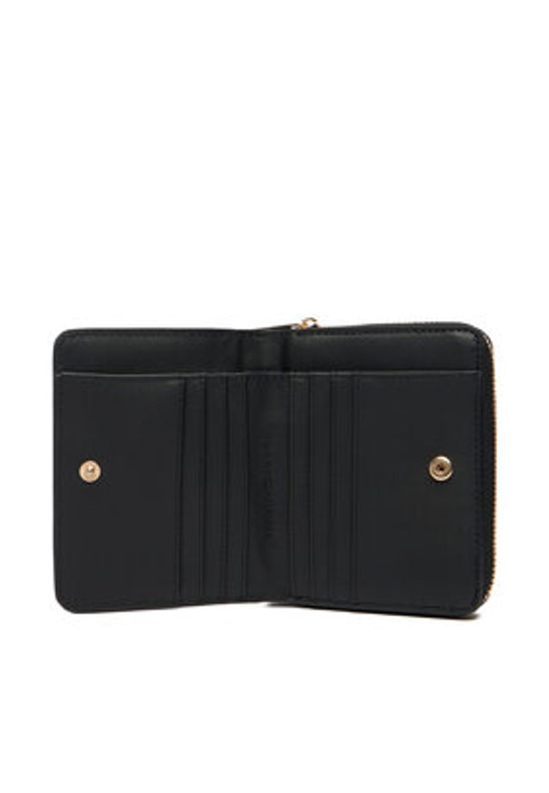 TOMMY HILFIGER - Tommy Hilfiger Zestaw portfel i brelok Med Za W/Flap + Charm AW0AW18041 Czarny. Kolor: czarny. Materiał: skóra