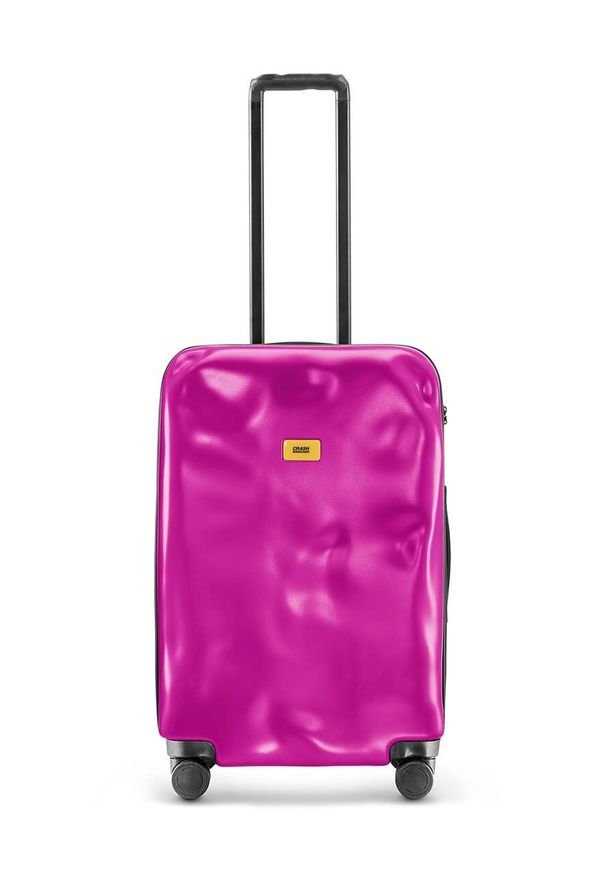 CRASH BAGGAGE - Crash Baggage walizka ICON Medium Size kolor różowy. Kolor: różowy. Materiał: materiał