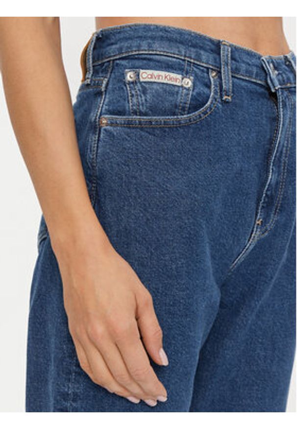 Calvin Klein Jeans Jeansy Authentic J20J224006 Granatowy Straight Fit. Kolor: niebieski