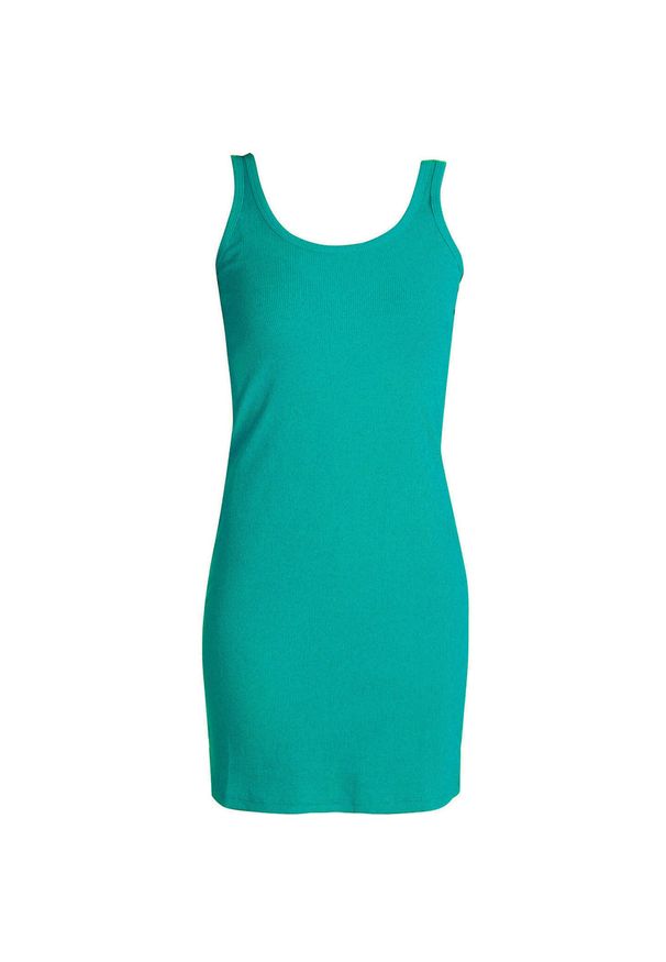 THE RUNNING REPUBLIC - Elegancka letnia sukienka z bawełny dla kobiet - Romina. Kolor: zielony. Materiał: bawełna. Sezon: lato. Typ sukienki: sportowe. Styl: elegancki