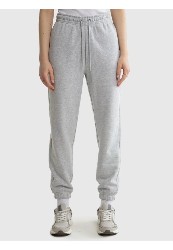 Big-Star - Spodnie damskie dresowe szare Yeva 901. Kolor: szary. Materiał: dresówka