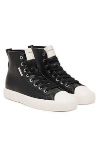 Calvin Klein Trampki Vulc Lace Up Hightop Lth HW0HW03076 Czarny. Kolor: czarny. Materiał: skóra #5