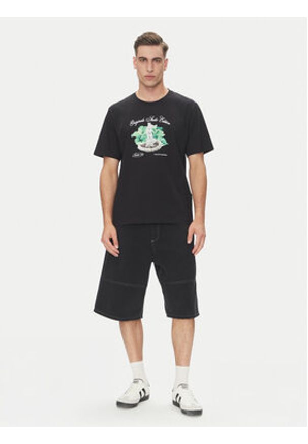 Jack & Jones - Jack&Jones T-Shirt Hydra 12277248 Czarny Relaxed Fit. Kolor: czarny. Materiał: bawełna
