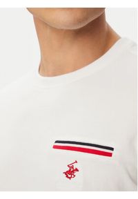 Beverly Hills Polo Club T-Shirt P-SS26M-TS0112 Biały Regular Fit. Typ kołnierza: polo. Kolor: biały. Materiał: bawełna #2