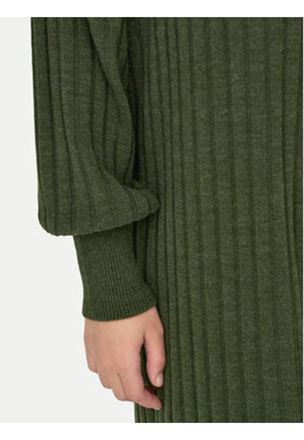 only - ONLY Sukienka dzianinowa New Tessa 15236372 Zielony Relaxed Fit. Kolor: zielony. Materiał: syntetyk