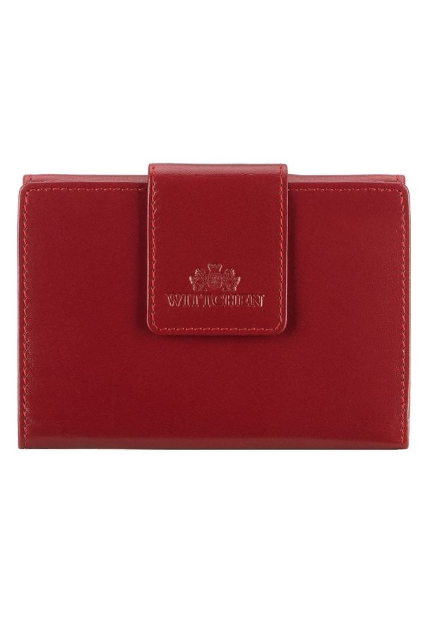 Wittchen - Damski portfel ze skóry z elegancką napą czerwony. Kolor: czerwony. Materiał: skóra