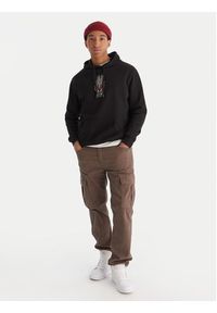 DC Shoes Bluza Burnt Out EDYSF03253 Czarny Regular Fit. Kolor: czarny. Materiał: bawełna