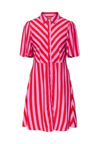 YAS Sukienka koszulowa Savanna 26029347 Fioletowy Regular Fit. Kolor: fioletowy. Typ sukienki: koszulowe #2