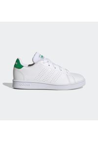 Adidas - Buty Advantage K Rozmiar 38 2/3 - GY6995 Biały. Kolor: biały, wielokolorowy, zielony, czarny. Materiał: materiał. Model: Adidas Advantage