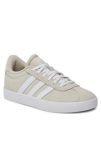 Adidas - adidas Sneakersy Vl Court 3.0 K ID6312 Beżowy. Kolor: beżowy. Materiał: zamsz, skóra #6