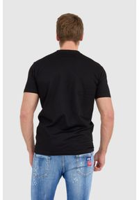 DSQUARED2 Czarny t-shit męski z kieszonką, Rozmiar S. Kolor: czarny #2