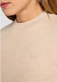 Lee - DAMSKA KOSZULKA LEE LS CROPPED RIB TEE OATMEAL 112355192 #5