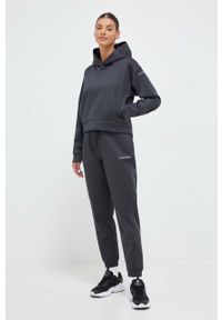 Calvin Klein Performance spodnie treningowe kolor szary melanżowe. Stan: podwyższony. Kolor: szary. Wzór: melanż #4