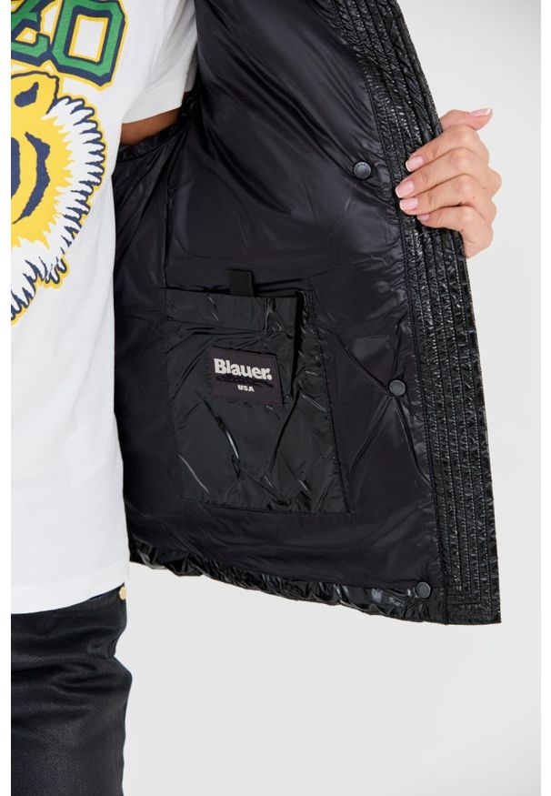 Blauer USA - BLAUER Czarna damska kurtka, Rozmiar XL. Kolor: czarny