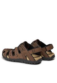 Geox Sandały Uomo Sandal Strada U4524C 000ME C6006 Brązowy. Kolor: brązowy. Materiał: skóra #5