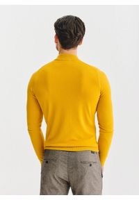 Pako Lorente - PAKO LORENTE – Żółty półgolf męski. Kolor: żółty. Materiał: poliamid, wiskoza. Wzór: gładki, ze splotem #4