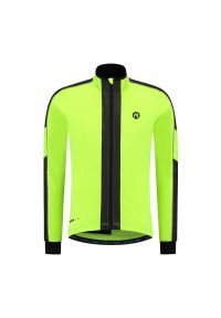 ROGELLI - Kurtka rowerowa zimowa męska Rogelli Essential Hi Vis. Kolor: żółty, wielokolorowy, czarny. Sezon: zima