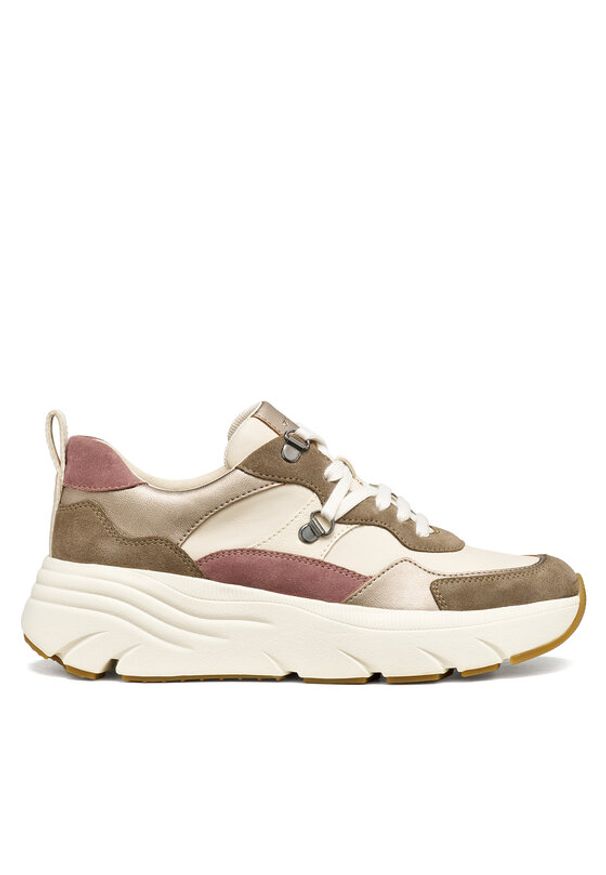 Geox Sneakersy D Diamanta D36UFE 022NF C1467 Szary. Kolor: szary. Materiał: skóra