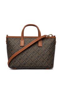 TOMMY HILFIGER - Tommy Hilfiger Torebka Th Monoplay Mini Tote Le AW0AW18848 Czarny. Kolor: czarny. Materiał: skórzane #5