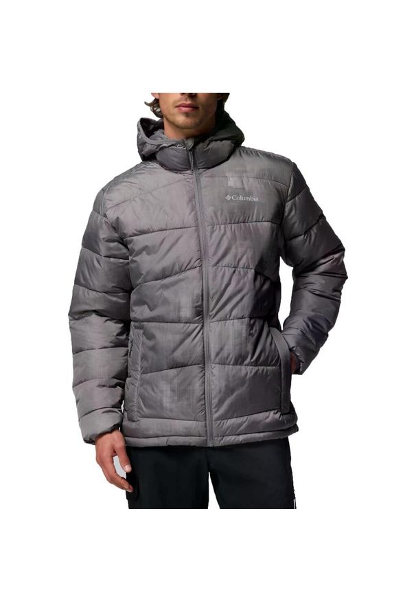 columbia - Kurtka COLUMBIA FIVEMILE BUTTE II HOODED Szary. Kolor: szary. Materiał: syntetyk