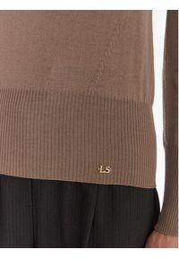 Luisa Spagnoli Golf Manos 100106 Czarny Slim Fit. Typ kołnierza: golf. Kolor: czarny. Materiał: wełna #3