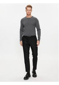 Calvin Klein Sweter Superior K10K109474 Szary Regular Fit. Kolor: szary. Materiał: wełna