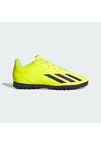 Adidas - Buty X Crazyfast Club TF. Kolor: biały, wielokolorowy, czarny, żółty. Materiał: materiał