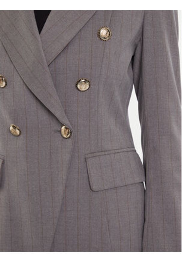 Maryley Marynarka 25IB139/M17 Szary Regular Fit. Kolor: szary. Materiał: syntetyk