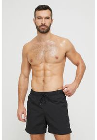 TOMMY HILFIGER - Tommy Hilfiger szorty kąpielowe kolor czarny. Kolor: czarny. Materiał: tkanina, poliamid