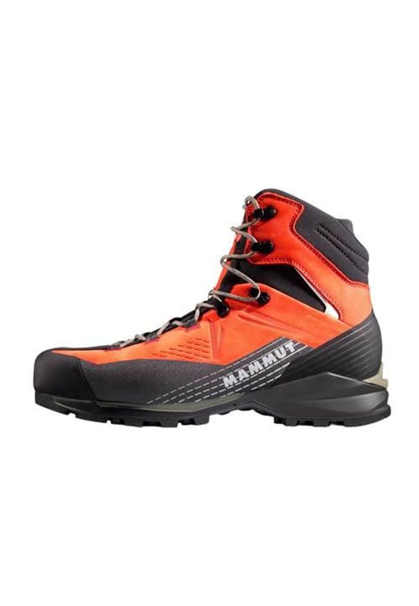 Buty trekkingowe męskie Mammut Kento Guide Ii High Gtx. Wysokość cholewki: za kostkę. Zapięcie: sznurówki. Kolor: wielokolorowy. Materiał: skóra. Szerokość cholewki: normalna. Sport: turystyka piesza