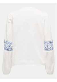 JDY Bluzka Lulu 15345478 Biały Regular Fit. Kolor: biały. Materiał: bawełna #7
