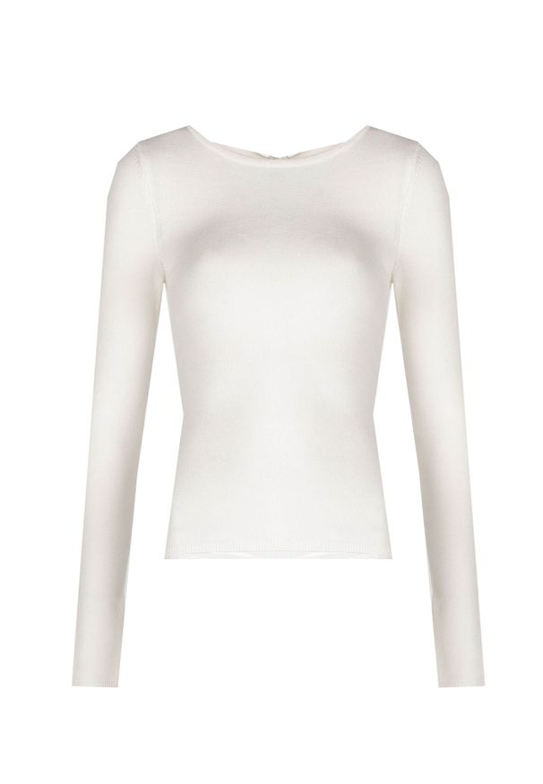 Guess Sweter "Paula" | 01G514 5439Z | Paula | Kobieta | Kremowy. Kolor: kremowy. Materiał: wiskoza, poliamid, elastan. Wzór: aplikacja, ze splotem