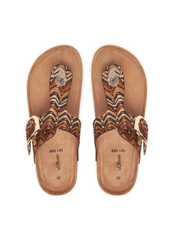 Japonki s.Oliver. Kolor: brązowy