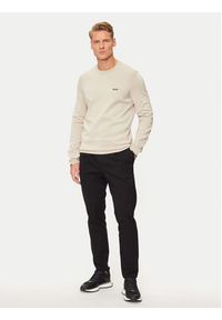 BOSS - Boss Sweter Ever-X_Cn 50498539 Beżowy Regular Fit. Kolor: beżowy. Materiał: bawełna #5