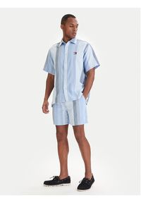Tommy Jeans Szorty materiałowe Dobby Stripe DM0DM22830 Błękitny Relaxed Fit. Kolor: niebieski. Materiał: bawełna #2