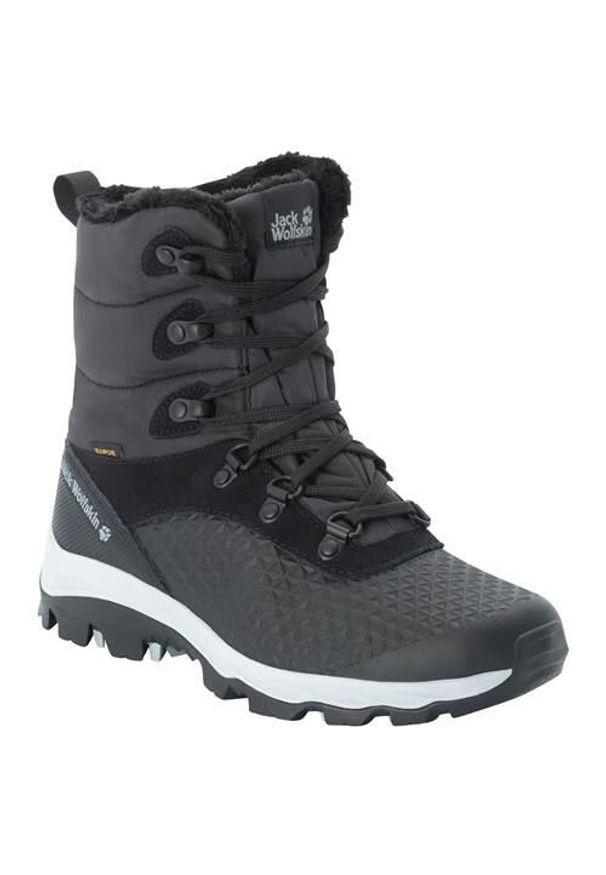 Buty trekkingowe damskie Jack Wolfskin Snowcrawler High Texapore. Wysokość cholewki: za kostkę. Zapięcie: sznurówki. Kolor: wielokolorowy. Materiał: skóra, tkanina, materiał. Szerokość cholewki: normalna