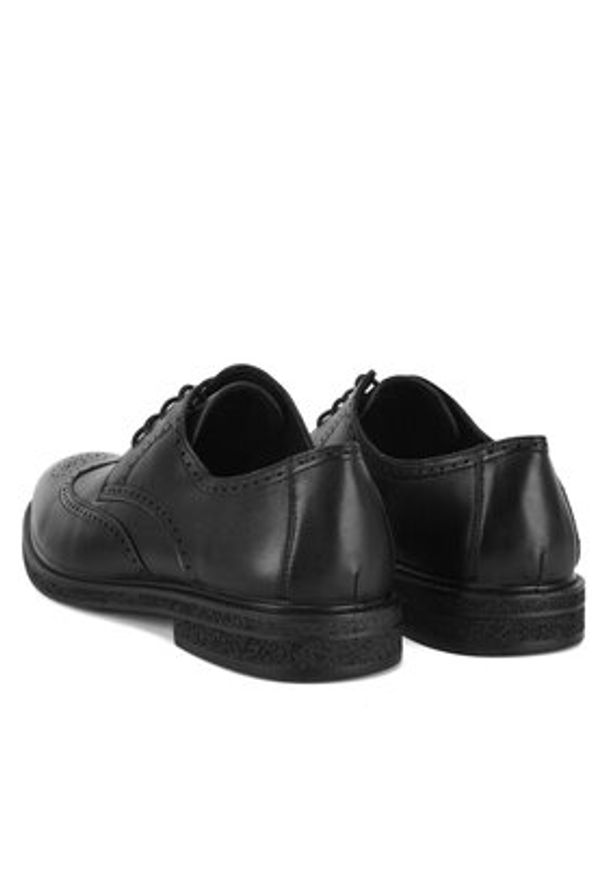 Sergio Bardi Półbuty MF1645-1Z Czarny. Kolor: czarny. Materiał: skóra