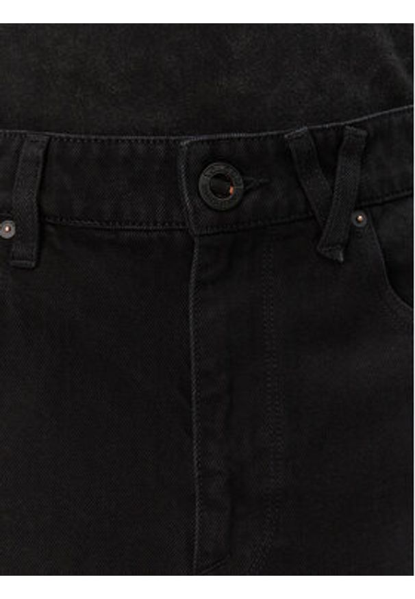Volcom Szorty jeansowe Billow A2012200 Czarny Relaxed Fit. Kolor: czarny. Materiał: bawełna