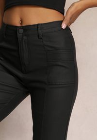 Renee - Czarne Spodnie Dzwony High Waist Eliov. Stan: podwyższony. Kolor: czarny #4