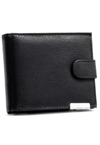 4U CAVALDI - Duży portfel męski ze skóry naturalnej w czarnym kolorze zamykany zatrzaskiem - 4U Cavaldi. Kolor: czarny. Materiał: skóra #1