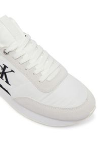 Calvin Klein Sneakersy Retro Runner Lace Up Sock YW0YW02060 Biały. Kolor: biały. Materiał: materiał #2